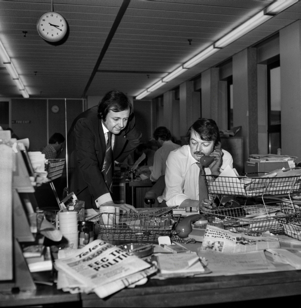 Inside offices of Lancashire Evening Telegraph, Blackburn