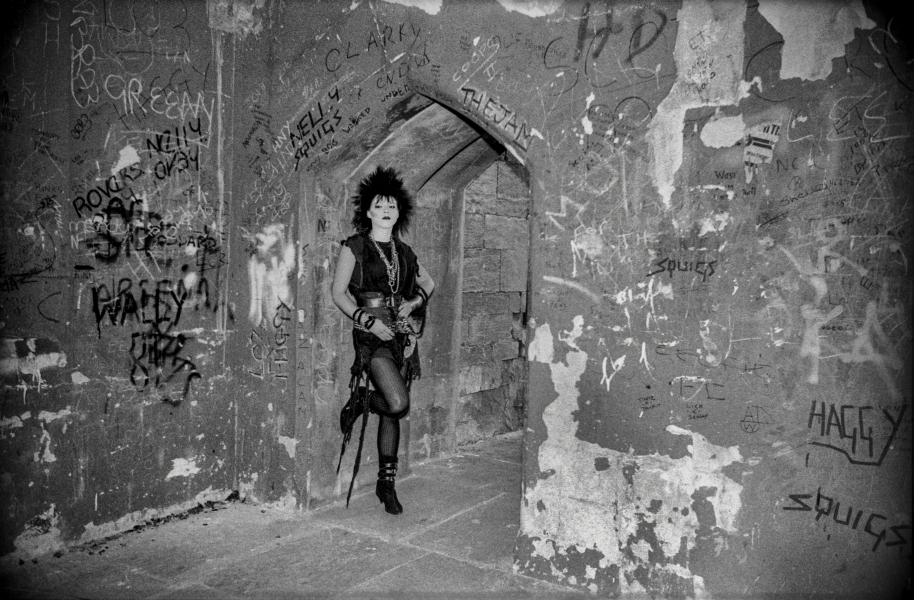 Punk Girl - abandoned Church, St Peters Street - Blackburn - A Town and its People by Christopher John Ball