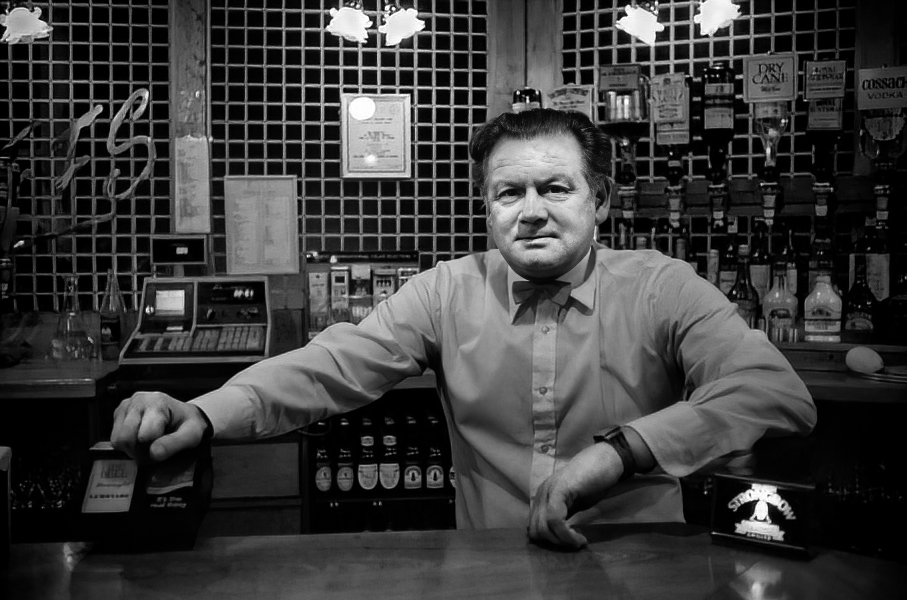 Barman, Borough Arms, Pub - Blackburn - A Town and its People by Christopher John Ball