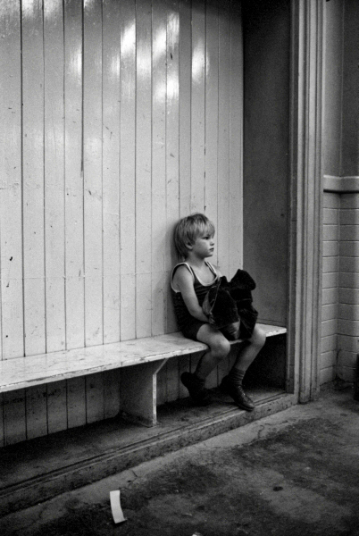 Young boy in Brookhouse Community Centre - Blackburn - A Town and its People by Christopher John Ball