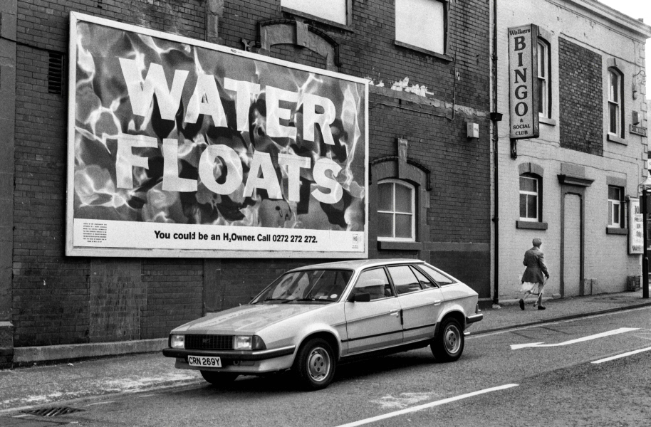 Water Privatisation poster 1989 - Blackburn - A Town and its People by Christopher John Ball