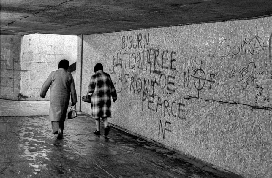 Far Right Slogans on Subway Walls - Blackburn a Town and Its People