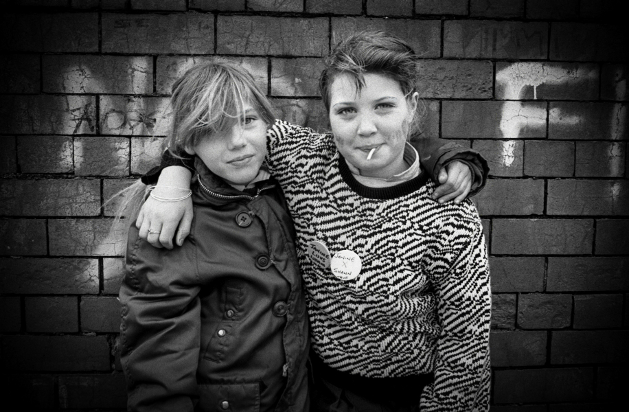 Two girls at Brookhouse Community Centre - Blackburn - A Town and its People by Christopher John Ball