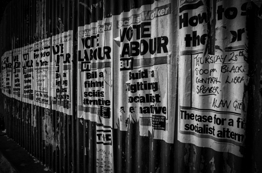 Political Posters, Socialist Worker  - Blackburn - A Town and its People by Christopher John Ball