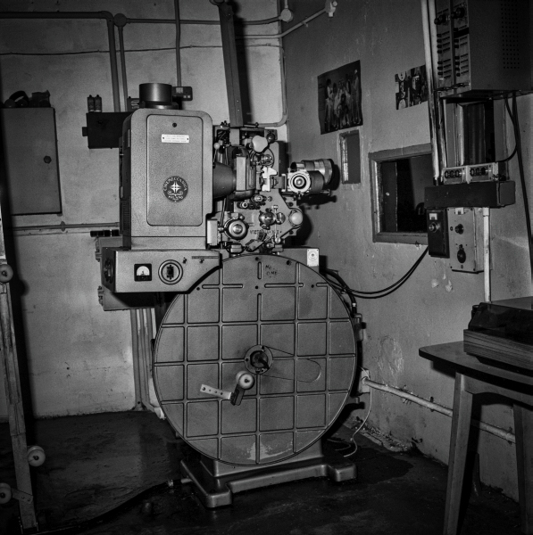 Inside Former Classic Cinema, Blackburn - showing projection room