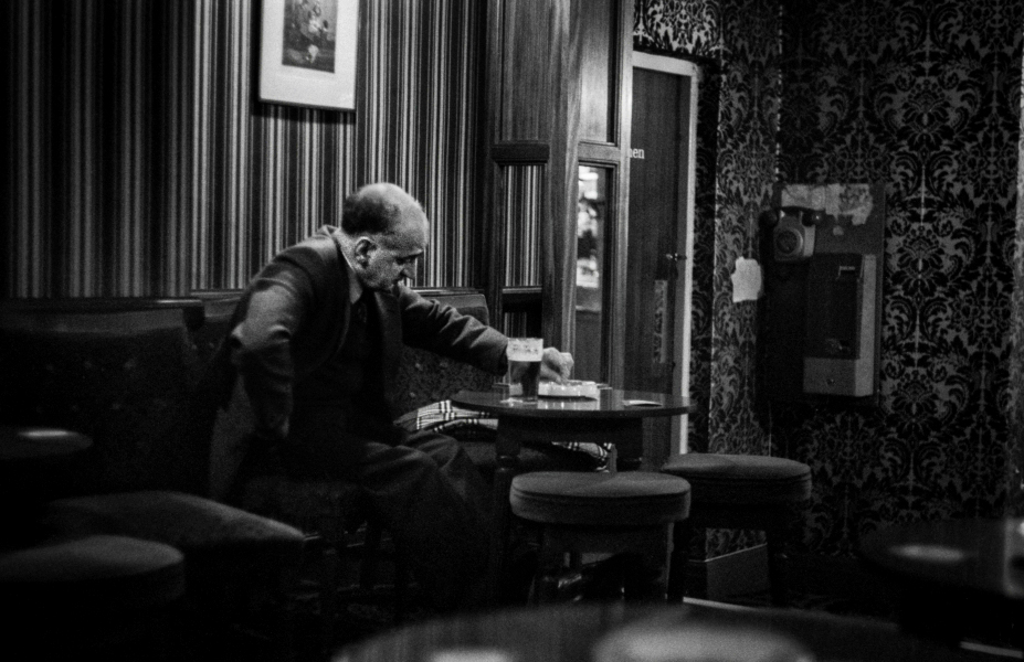 Man in Borough Arms Pub - Blackburn a Town and its People Photographic Study