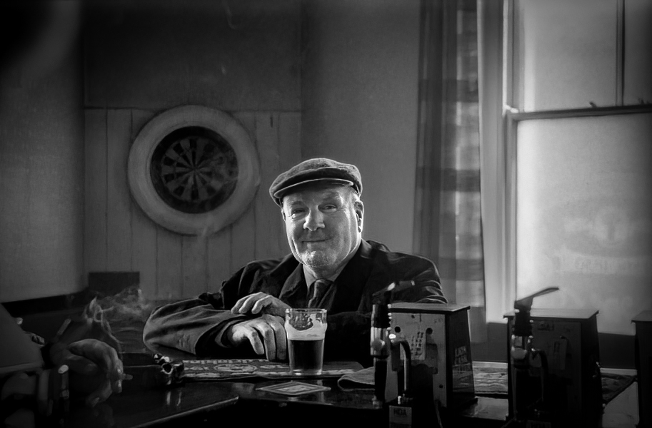 Man in Mill Hill Pub - Blackburn a Town and its People Photographic Study