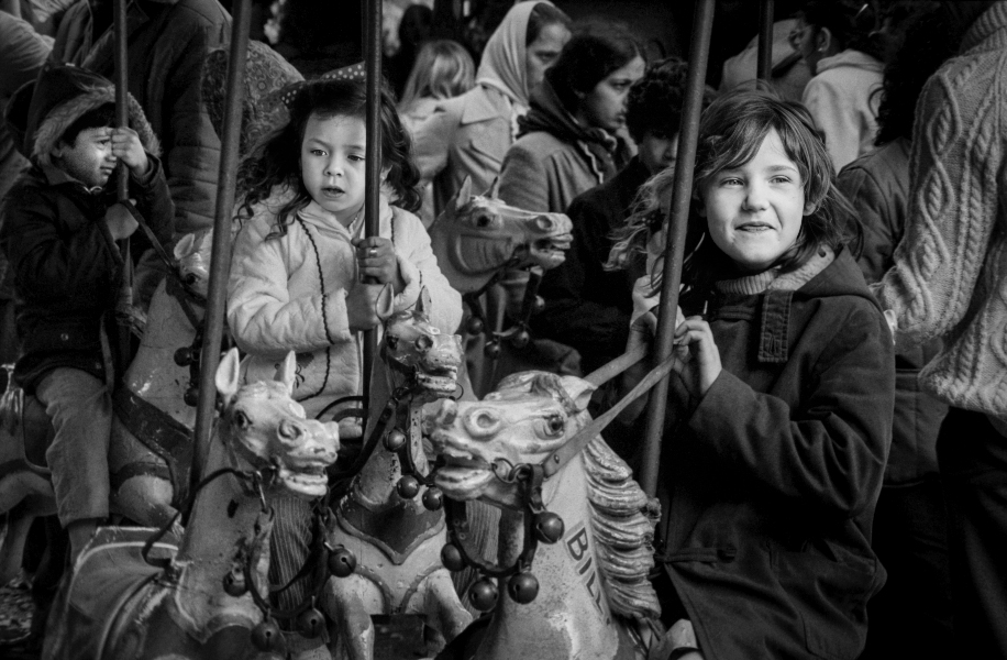 Riding The Horses At The Easter Fair - Blackburn a Town and its People Photographic Study