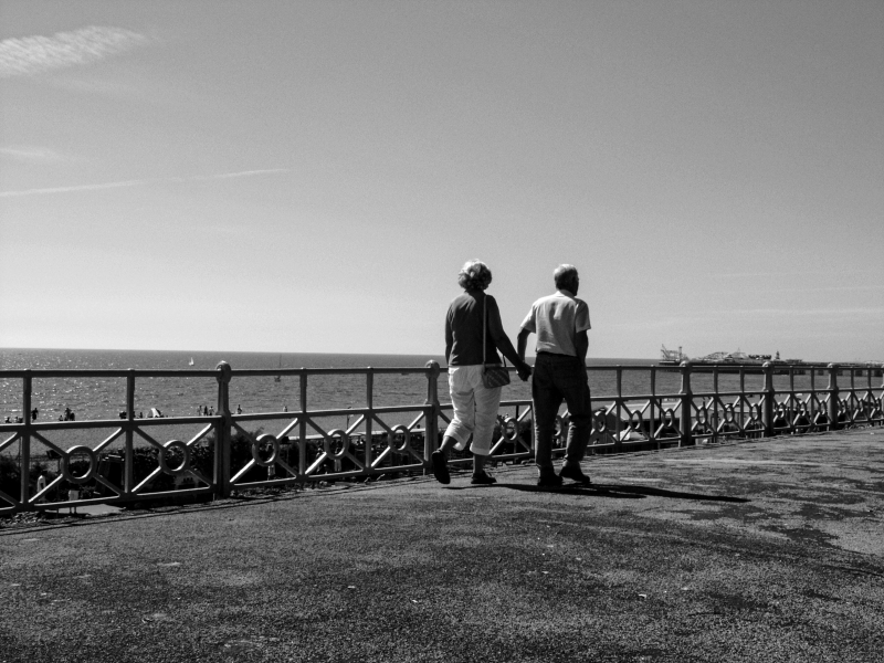 Old couple walking, Brighton 2005 - Photographic Essay by Christopher John Ball