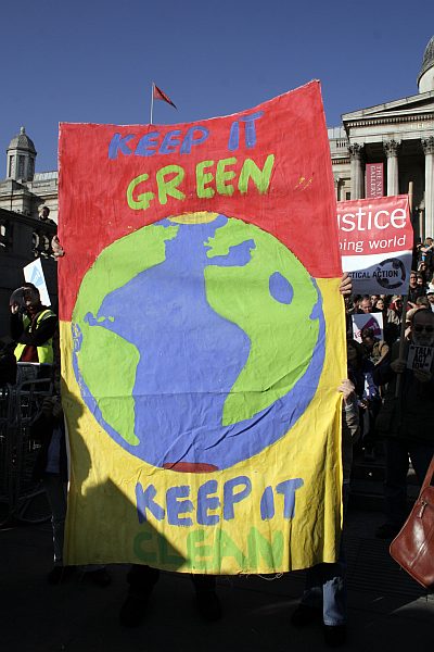 'London - A City and its People' - Climate Change Demo Trafalgar Square 6th November 2006 - A photographic study by Christopher John Ball - Photographer and Writer