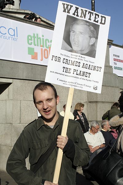 'London - A City and its People' - Climate Change Demo Trafalgar Square 6th November 2006 - A photographic study by Christopher John Ball - Photographer and Writer