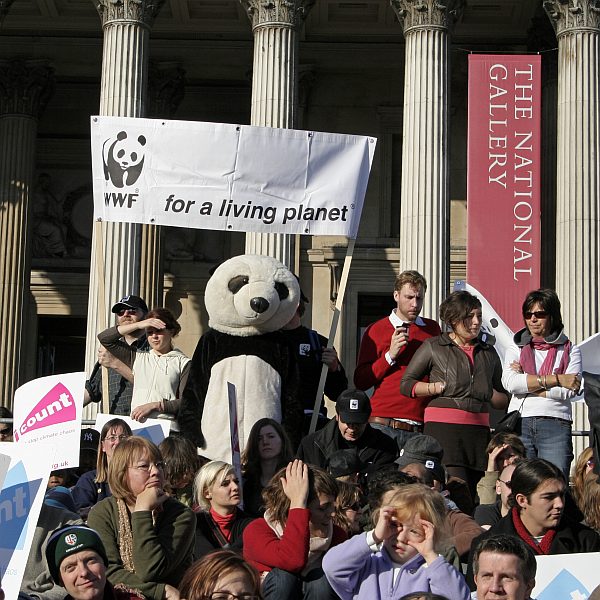 'London - A City and its People' - Climate Change Demo Trafalgar Square 6th November 2006 - A photographic study by Christopher John Ball - Photographer and Writer