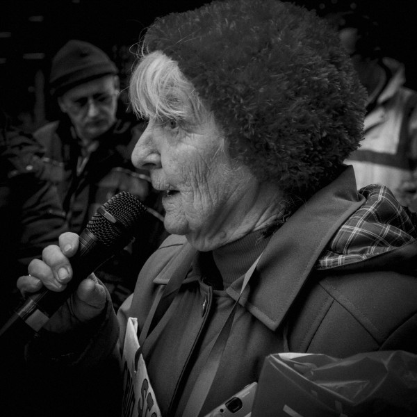 Demonstration by disabled people and carers outside ATOS offices, London 19th February 2014