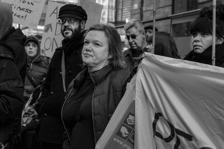 Demonstration by disabled people and carers outside ATOS offices, London 19th February 2014