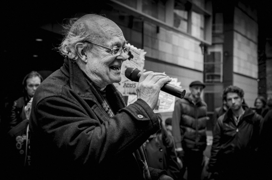 Demonstration by disabled people and carers outside ATOS offices, London 19th February 2014