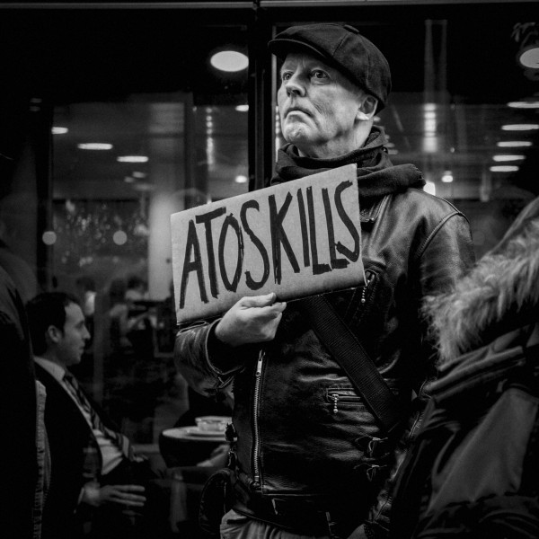 Part Two of Demonstration by disabled people and carers outside ATOS offices, London 19th February 2014