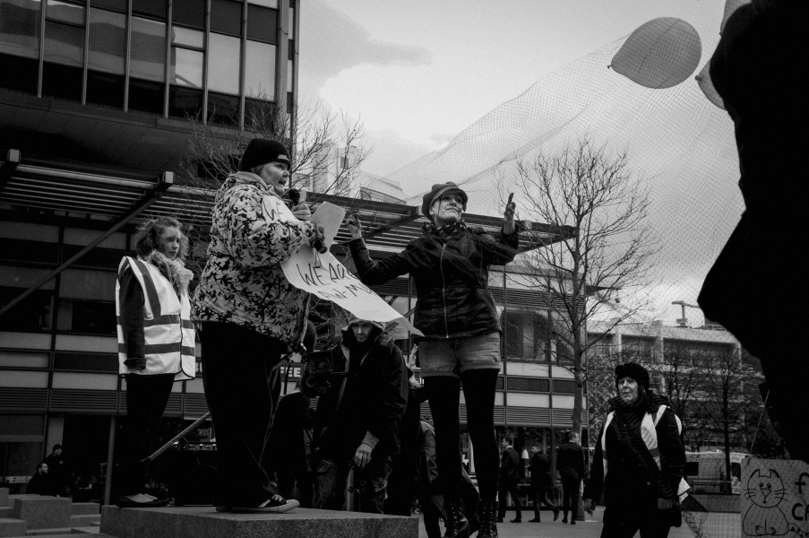 Part Two of Demonstration by disabled people and carers outside ATOS offices, London 19th February 2014