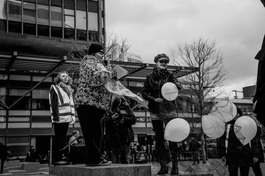 Part Two of Demonstration by disabled people and carers outside ATOS offices, London 19th February 2014