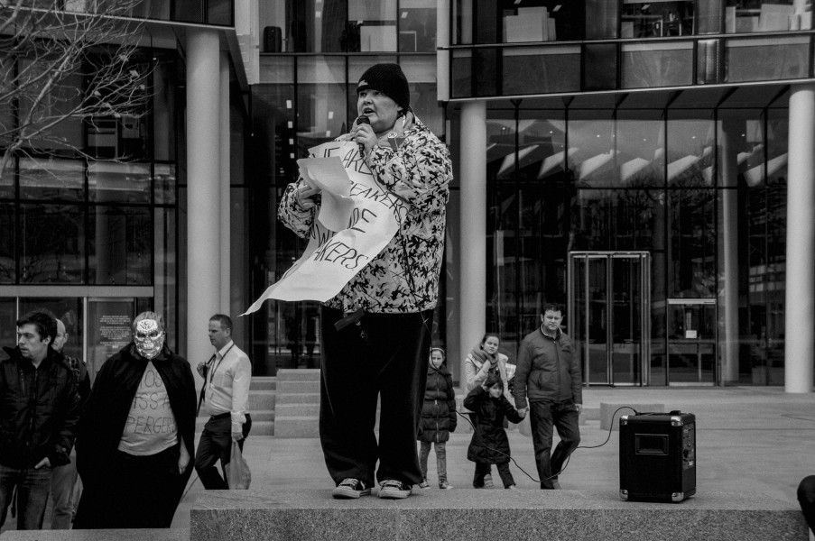 Part Two of Demonstration by disabled people and carers outside ATOS offices, London 19th February 2014