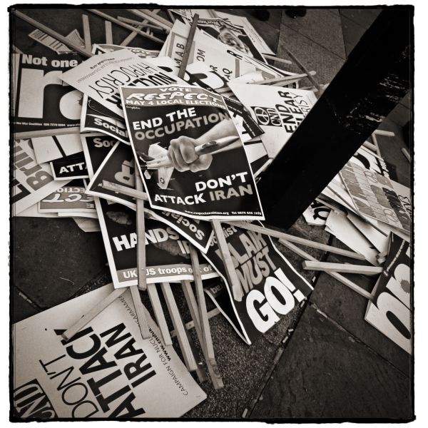 Anti War Banners - Discarded: Photographic Essay by Christopher John Ball - Photographer & Writer