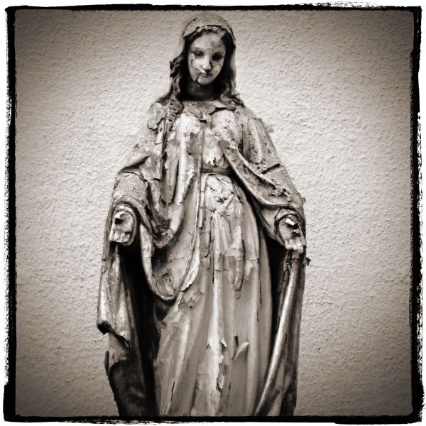 Religious Icon of Mary from Discarded a Photographic Essay by Christopher John Ball Photographer and Writer