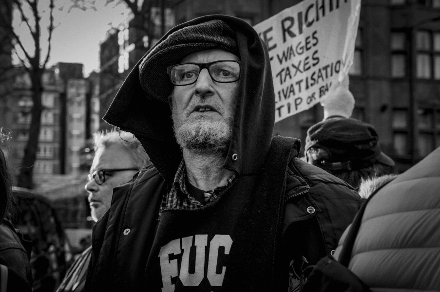 Boycott Workfare, DPAC and Mental Health Resistance Network - 4 March 2016 Road Block, Old Street, London - Photographs by Christopher John Ball