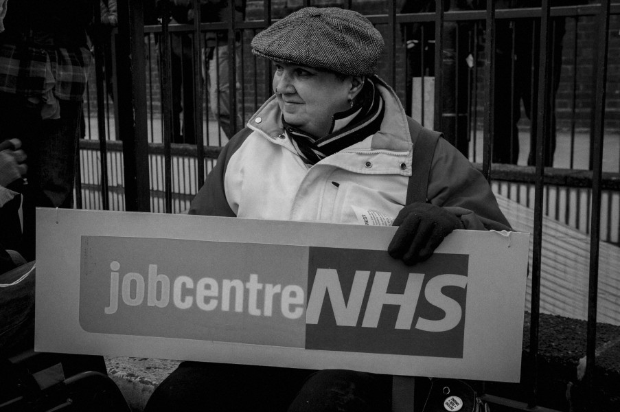 Boycott Workfare, DPAC and Mental Health Resistance Network - 4 March 2016 Road Block, Old Street, London - Photographs by Christopher John Ball