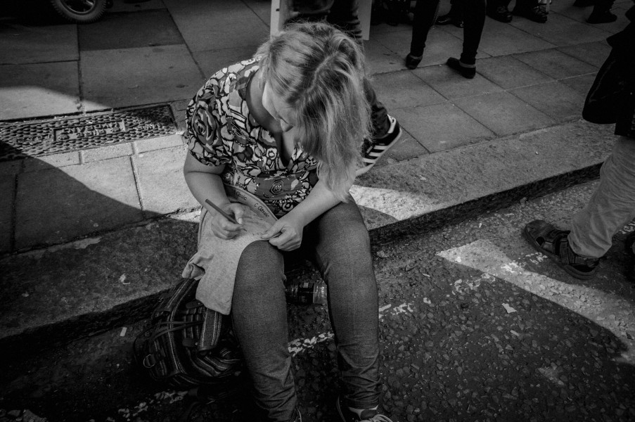 DPAC demonstration outside Department for Work and Pensions, London. 4th September 2013 Photographs by Christopher John Ball