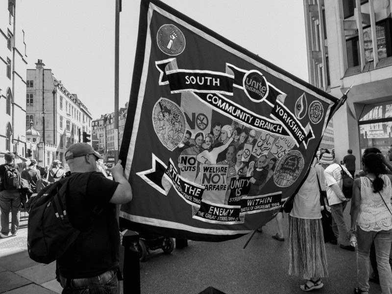 DPAC demonstration and road block, London 4th July 2014
