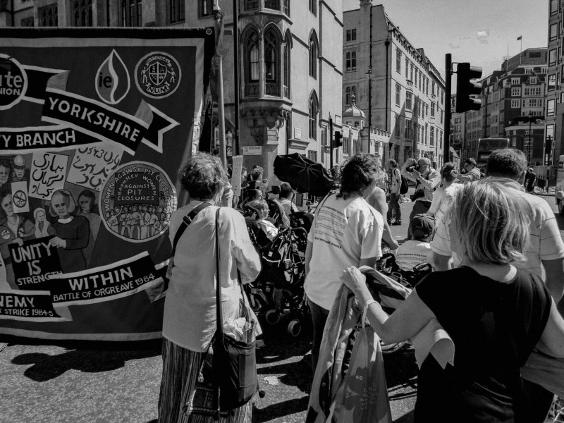 DPAC demonstration and road block, London 4th July 2014