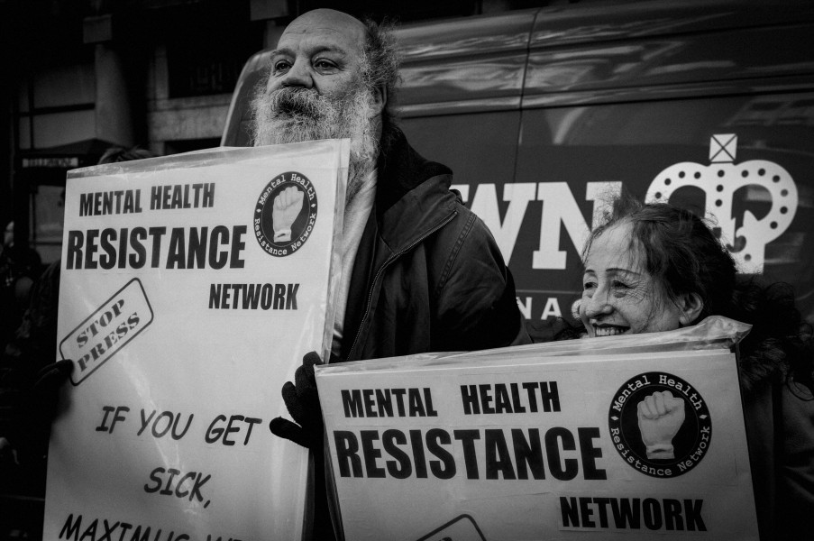 DPAC - Demonstration at Maximus Offices, London 2nd March 2015 Photographs by Christopher John Ball