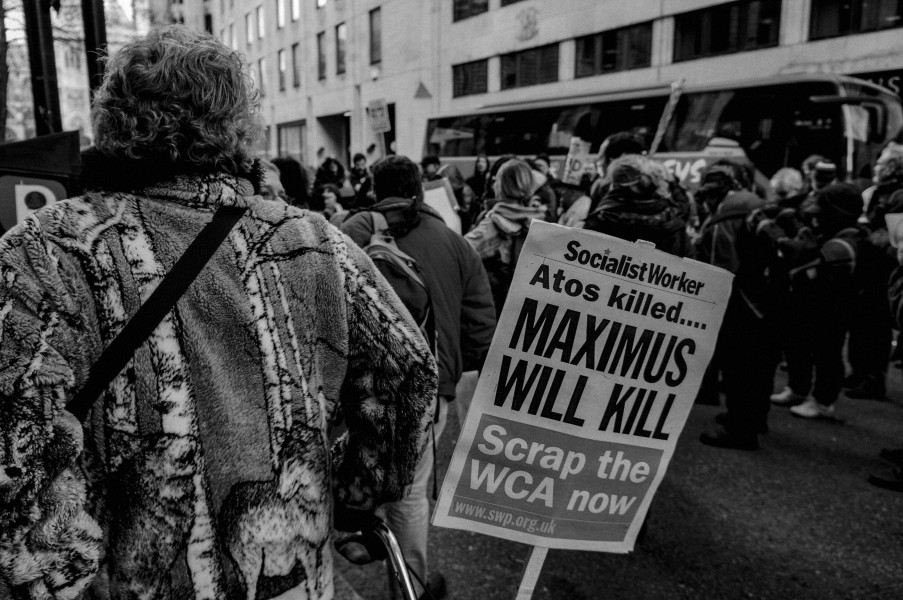 DPAC - Demonstration at Maximus Offices, London 2nd March 2015 Photographs by Christopher John Ball