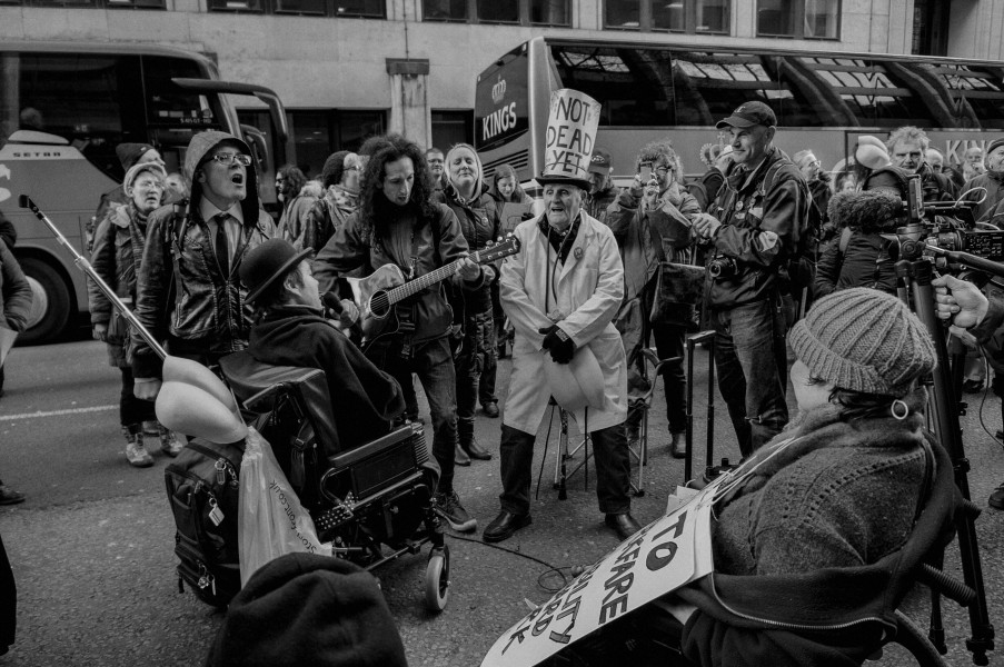 DPAC - Demonstration at Maximus Offices, London 2nd March 2015 Photographs by Christopher John Ball