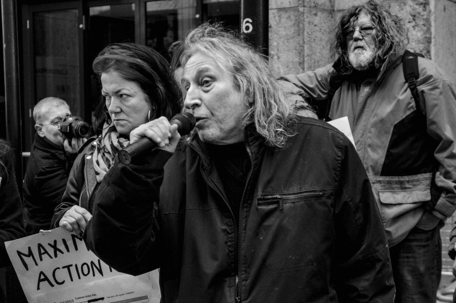 DPAC - Demonstration at Maximus Offices, London 2nd March 2015 Photographs by Christopher John Ball