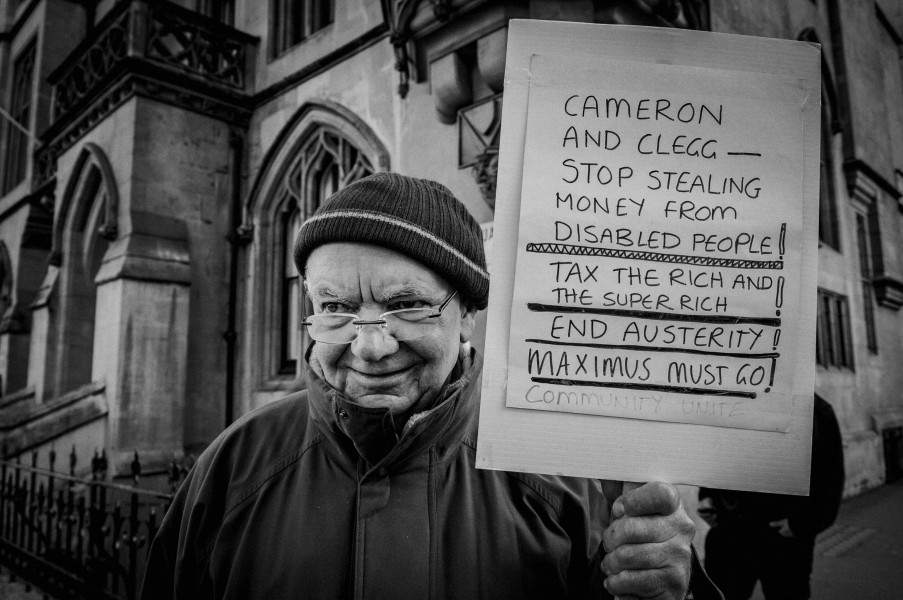 DPAC - Demonstration at Maximus Offices, London 2nd March 2015 Photographs by Christopher John Ball