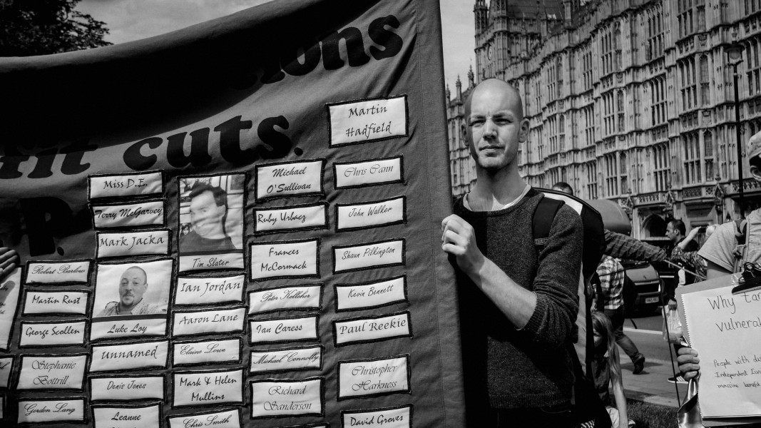 DPAC - PIP Fightback. Day of Action Against PIP. 13th July 2013, London. Part Three - Outside House of Commons, College Green. Photographs by Christopher John Ball