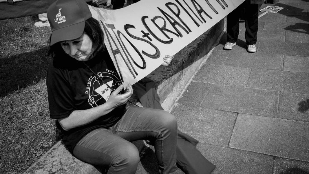 DPAC - PIP Fightback. Day of Action Against PIP. 13th July 2013, London. Part Three - Outside House of Commons, College Green. Photographs by Christopher John Ball