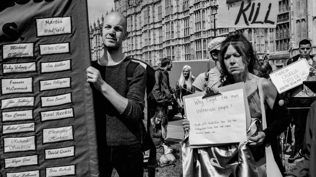 DPAC - PIP Fightback. Day of Action Against PIP. 13th July 2013, London. Part Three - Outside House of Commons, College Green. Photographs by Christopher John Ball