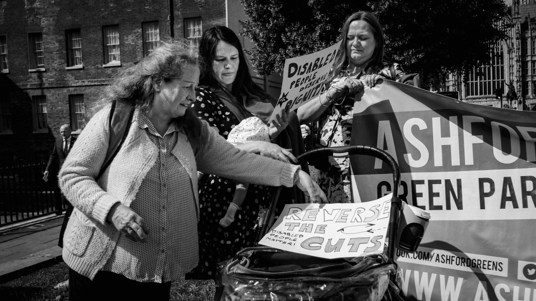 DPAC - PIP Fightback. Day of Action Against PIP. 13th July 2013, London. Part Three - Outside House of Commons, College Green. Photographs by Christopher John Ball