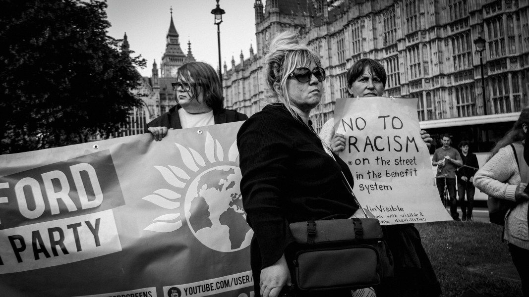 DPAC - PIP Fightback. Day of Action Against PIP. 13th July 2013, London. Part Three - Outside House of Commons, College Green. Photographs by Christopher John Ball