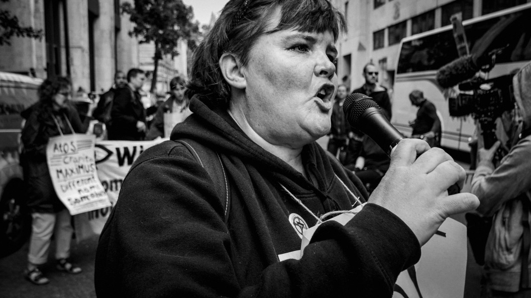 DPAC - PIP Fightback. Day of Action Against PIP. 13th July 2013, London. Part Two - Outside DWP Offices. Photographs by Christopher John Ball