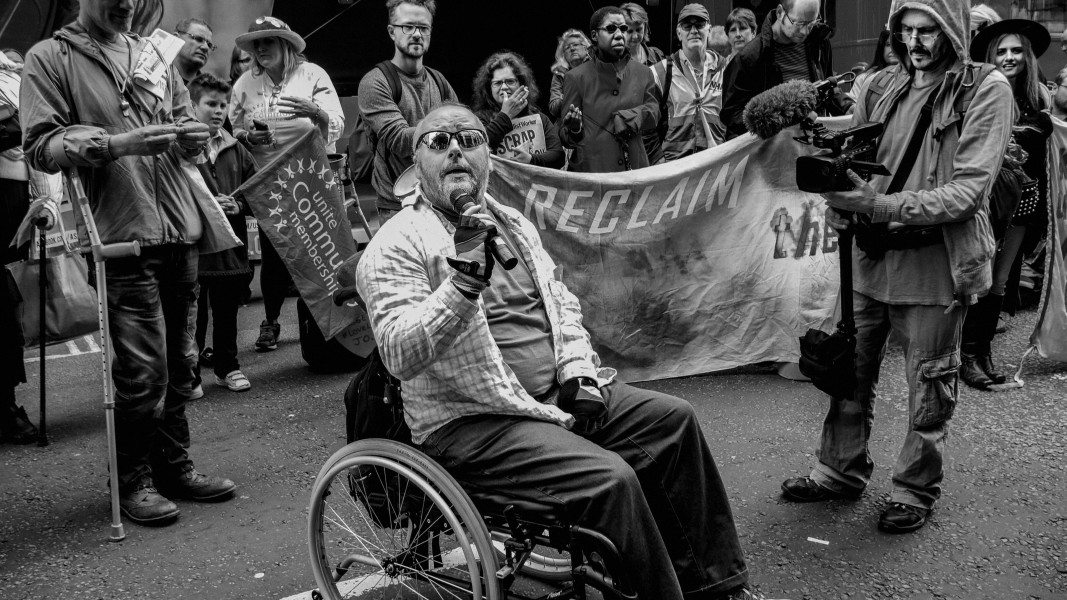 DPAC - PIP Fightback. Day of Action Against PIP. 13th July 2013, London. Part Two - Outside DWP Offices. Photographs by Christopher John Ball