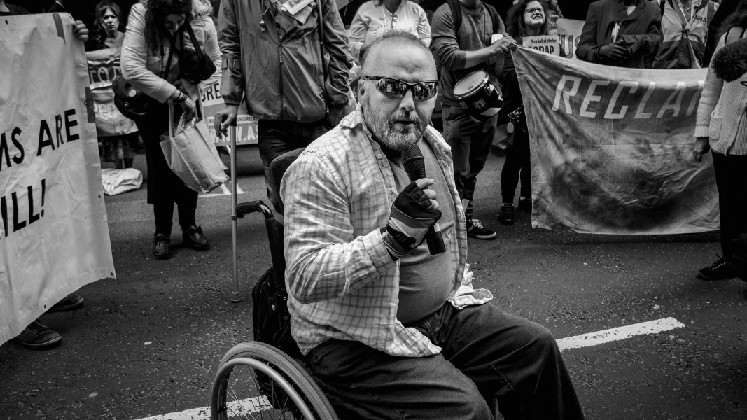 DPAC - PIP Fightback. Day of Action Against PIP. 13th July 2013, London. Part Two - Outside DWP Offices. Photographs by Christopher John Ball