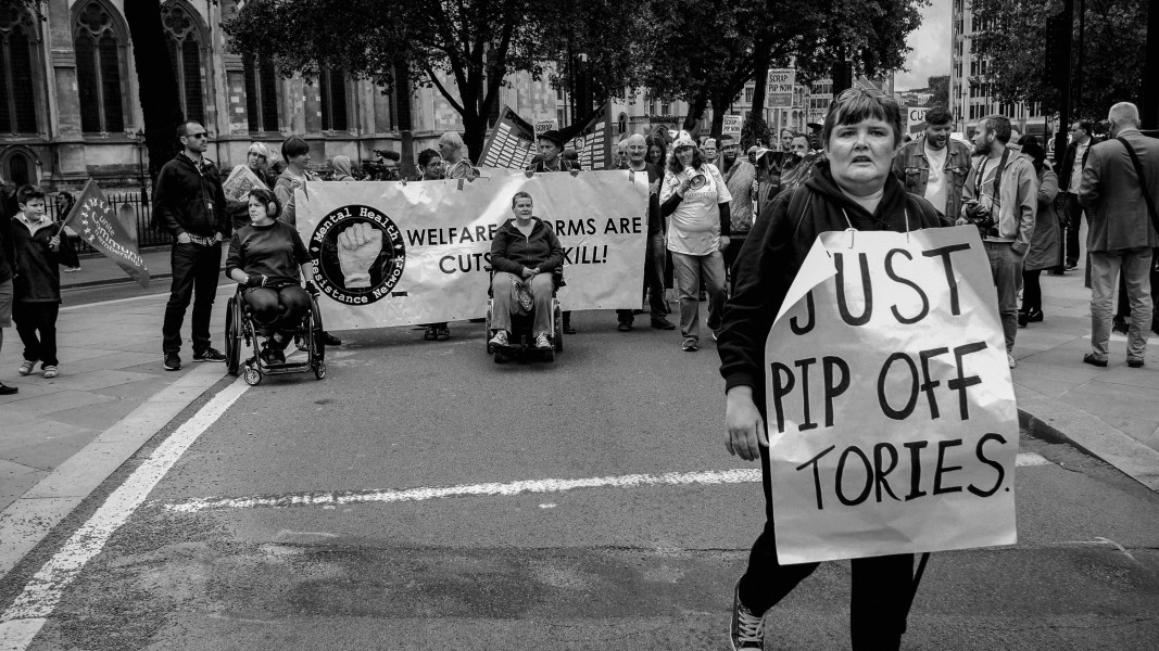 DPAC - PIP Fightback. Day of Action Against PIP. 13th July 2013, London. Part Two - Outside DWP Offices. Photographs by Christopher John Ball