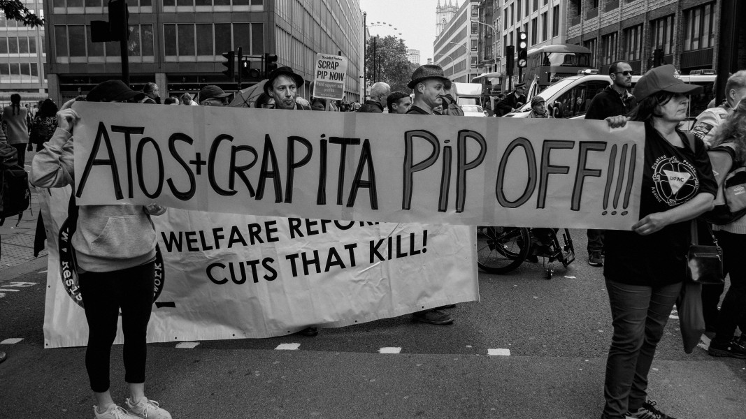 DPAC - PIP Fightback. Day of Action Against PIP. 13th July 2013, London. Part One - March towards DWP Offices. Photographs by Christopher John Ball