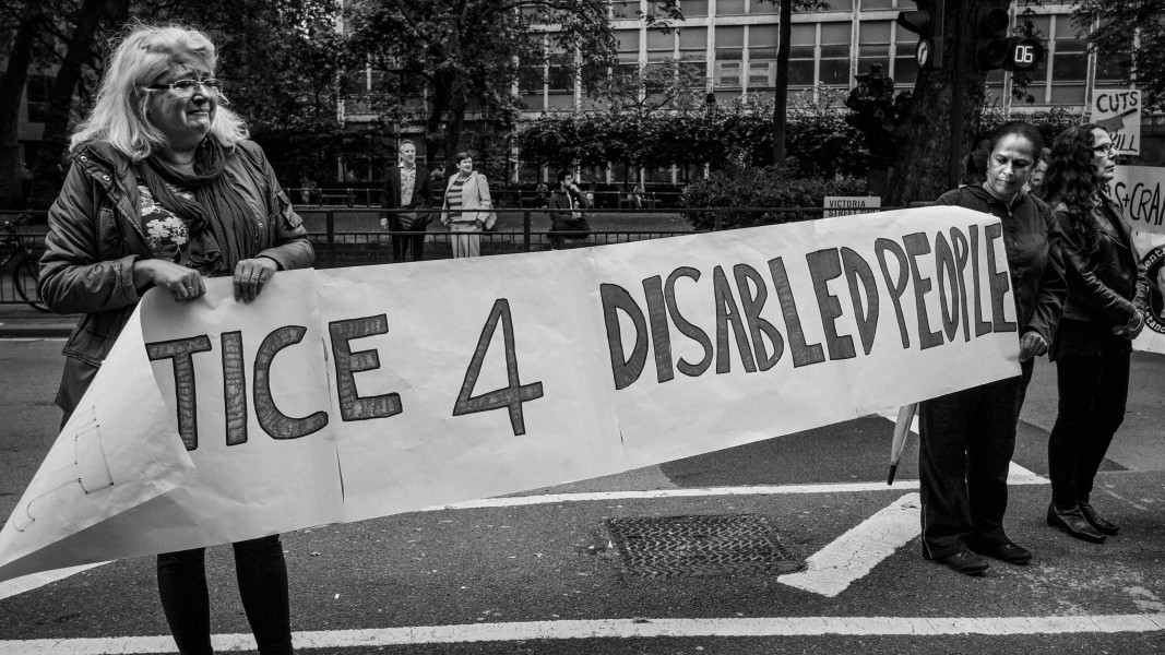 DPAC - PIP Fightback. Day of Action Against PIP. 13th July 2013, London. Part One - March towards DWP Offices. Photographs by Christopher John Ball