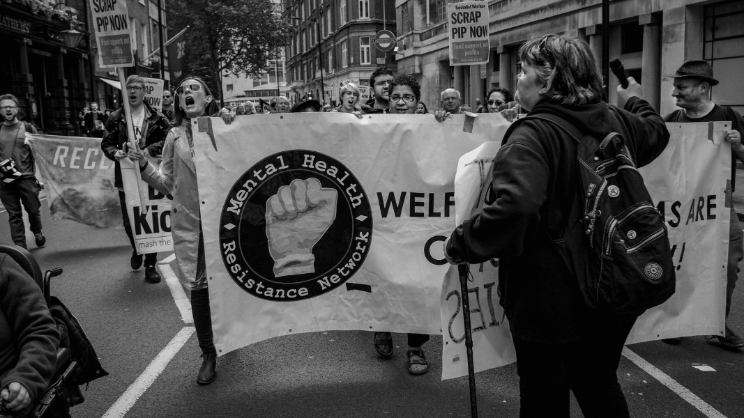 DPAC - PIP Fightback. Day of Action Against PIP. 13th July 2013, London. Part One - March towards DWP Offices. Photographs by Christopher John Ball