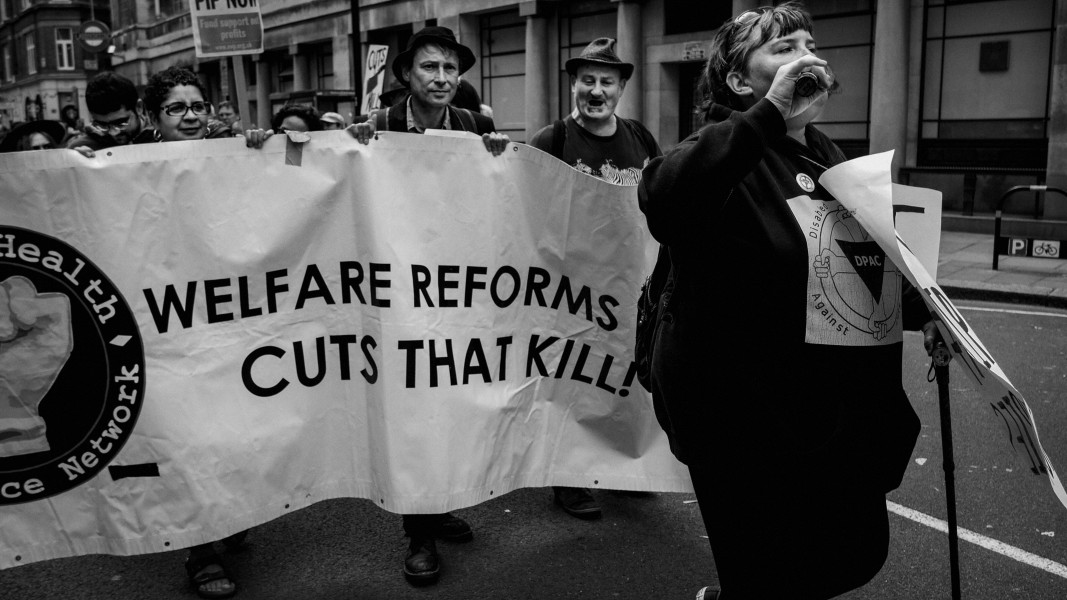 DPAC - PIP Fightback. Day of Action Against PIP. 13th July 2013, London. Part One - March towards DWP Offices. Photographs by Christopher John Ball