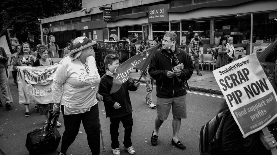 DPAC - PIP Fightback. Day of Action Against PIP. 13th July 2013, London. Part One - March towards DWP Offices. Photographs by Christopher John Ball