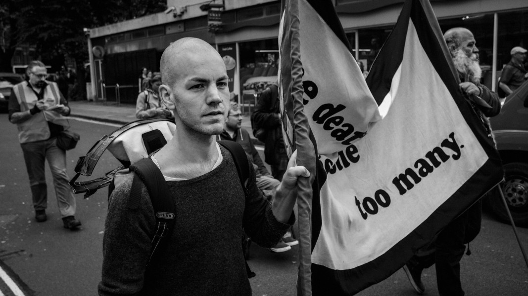 DPAC - PIP Fightback. Day of Action Against PIP. 13th July 2013, London. Part One - March towards DWP Offices. Photographs by Christopher John Ball